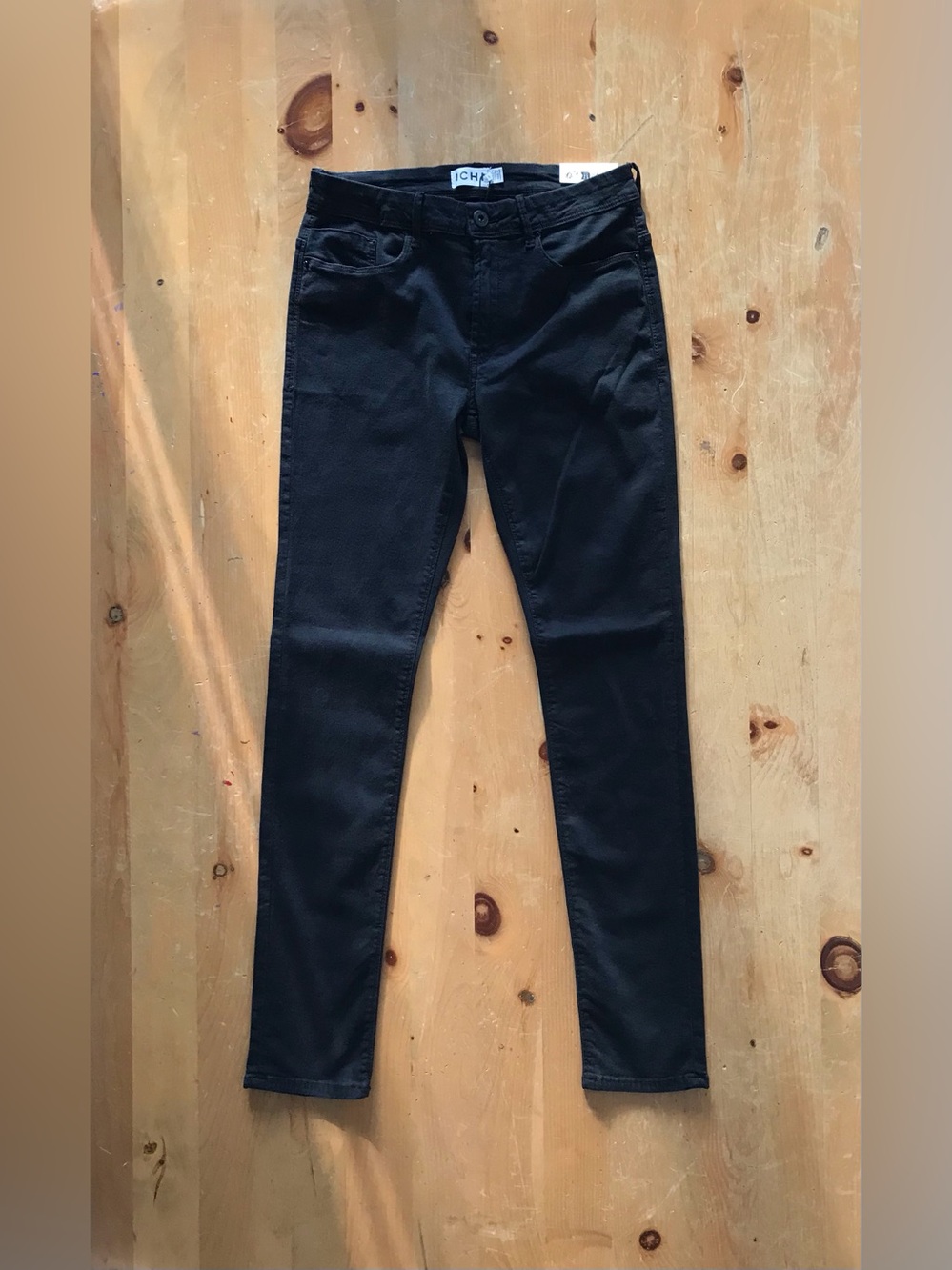 ICHI Black Power Stretch Slim Jeans 31 NWT casual minimalist streetwear versitle - Picture 9 of 14